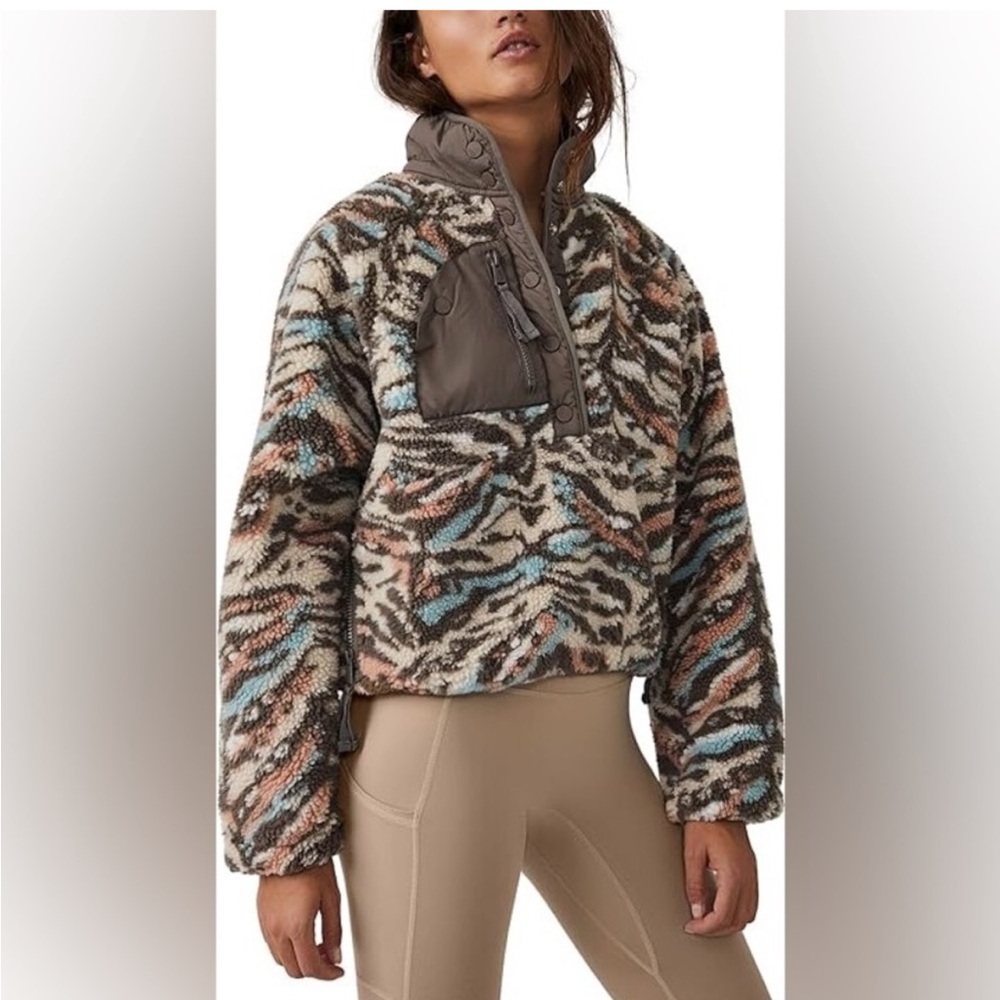 Free People Fp Movement Hit The Slopes Pullover Desert Combo Small petite